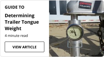 Determining Trailer Tongue Weight